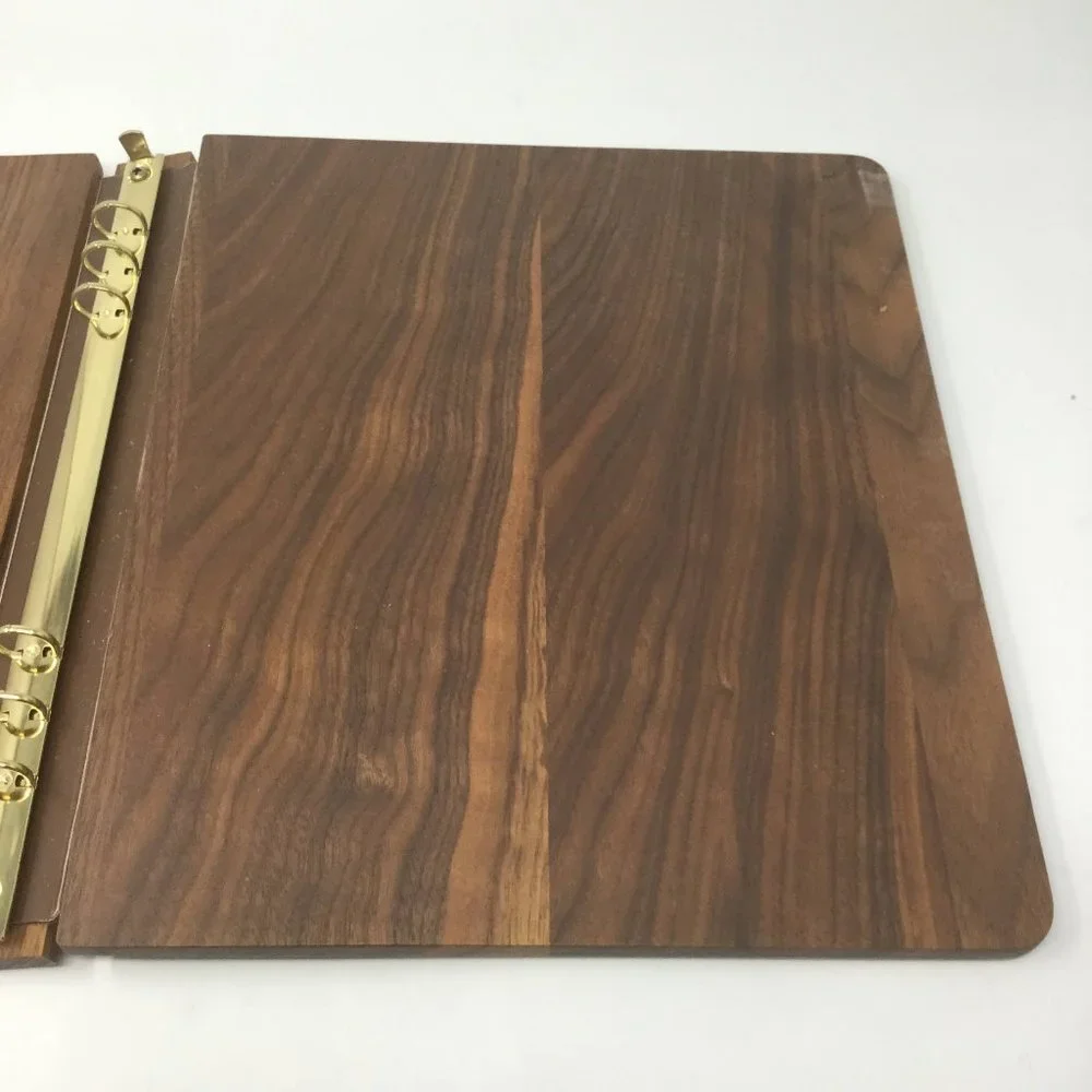 Wooden Notebook Binder 6 Ring Engraved